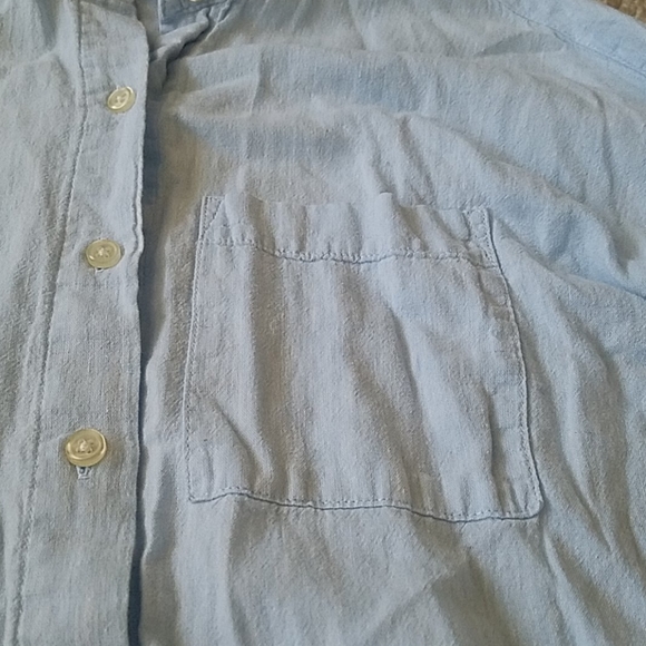 Old Navy Light Blue Flannel - Picture 2 of 6